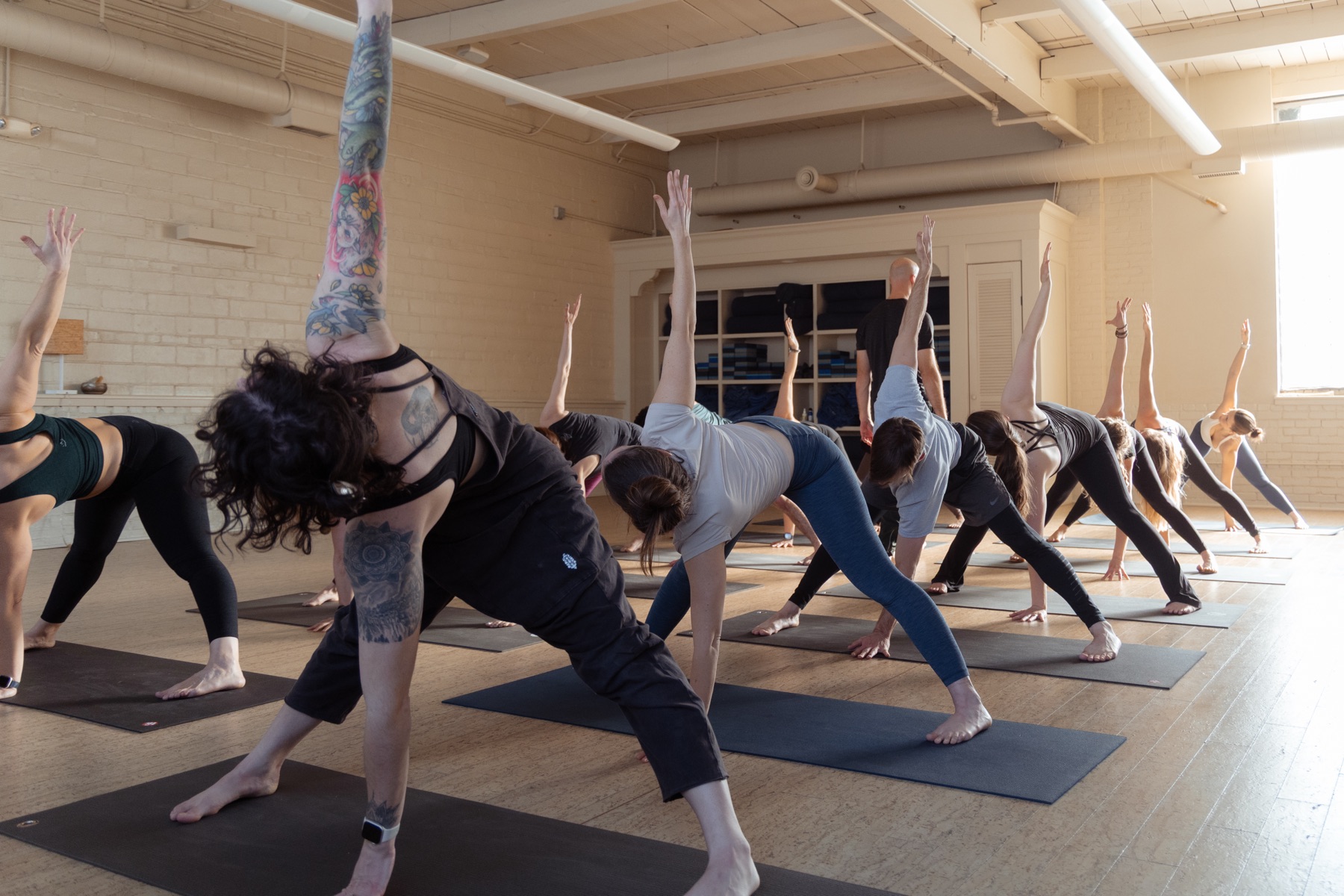 Group triangle poses