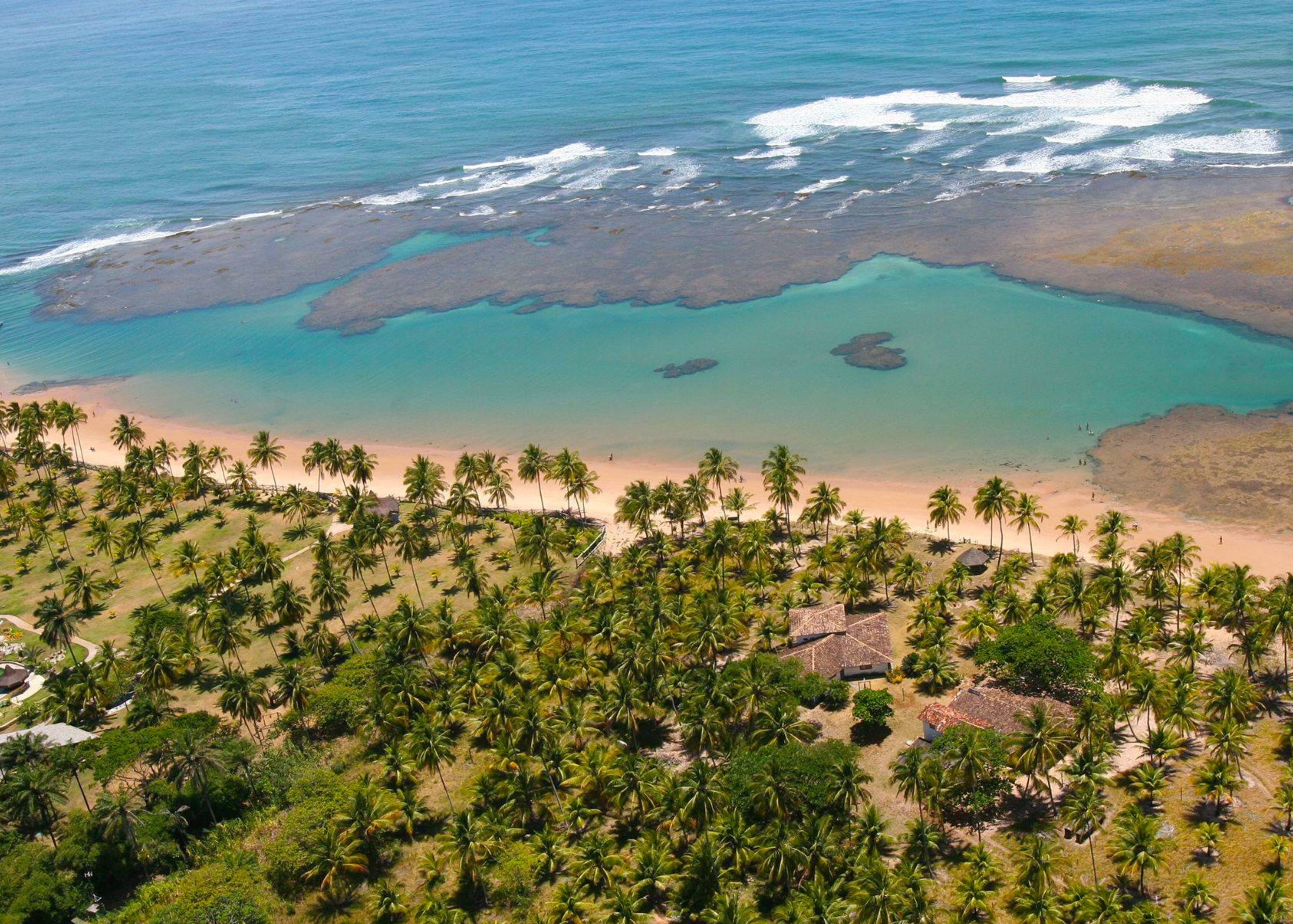 Beach retreat on Bahia coastline, Brazil